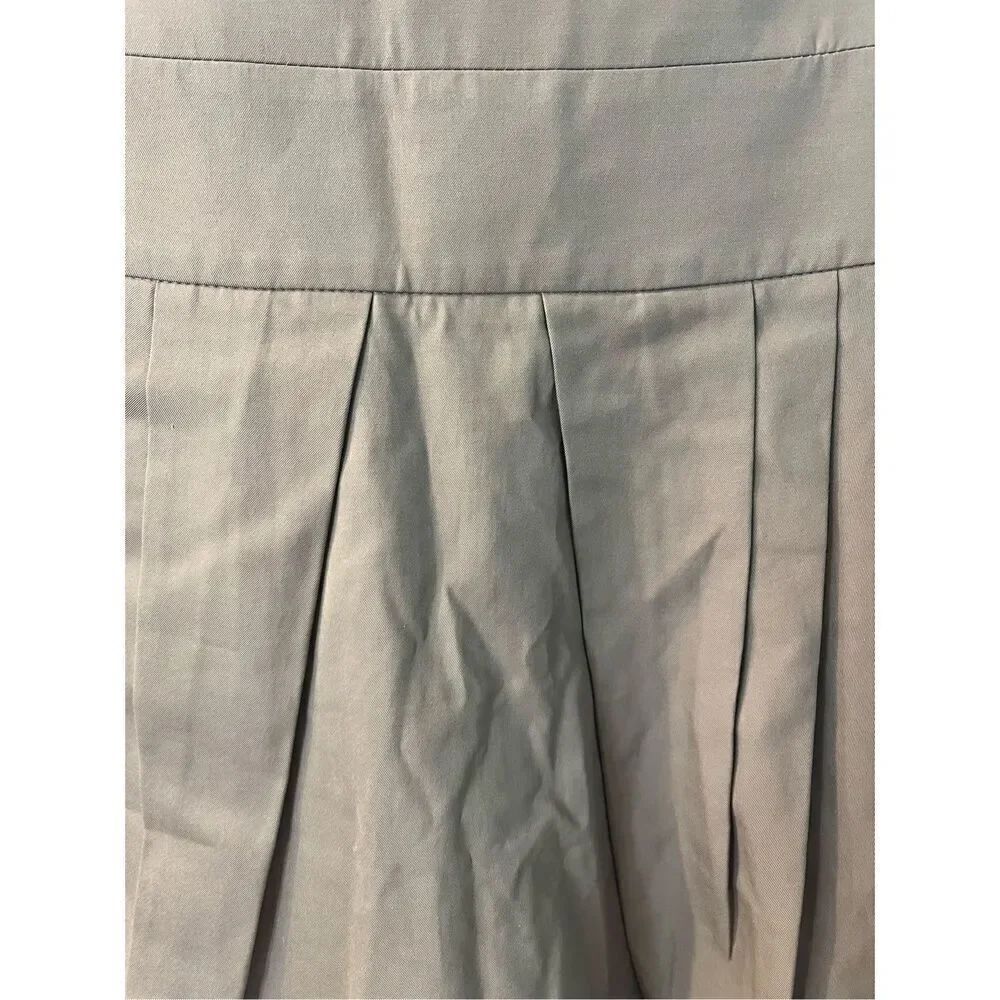 Gunex Italy Cucinelli Light Brown Front Pleat Skirt sz 6 EUC - Picture 2 of 8